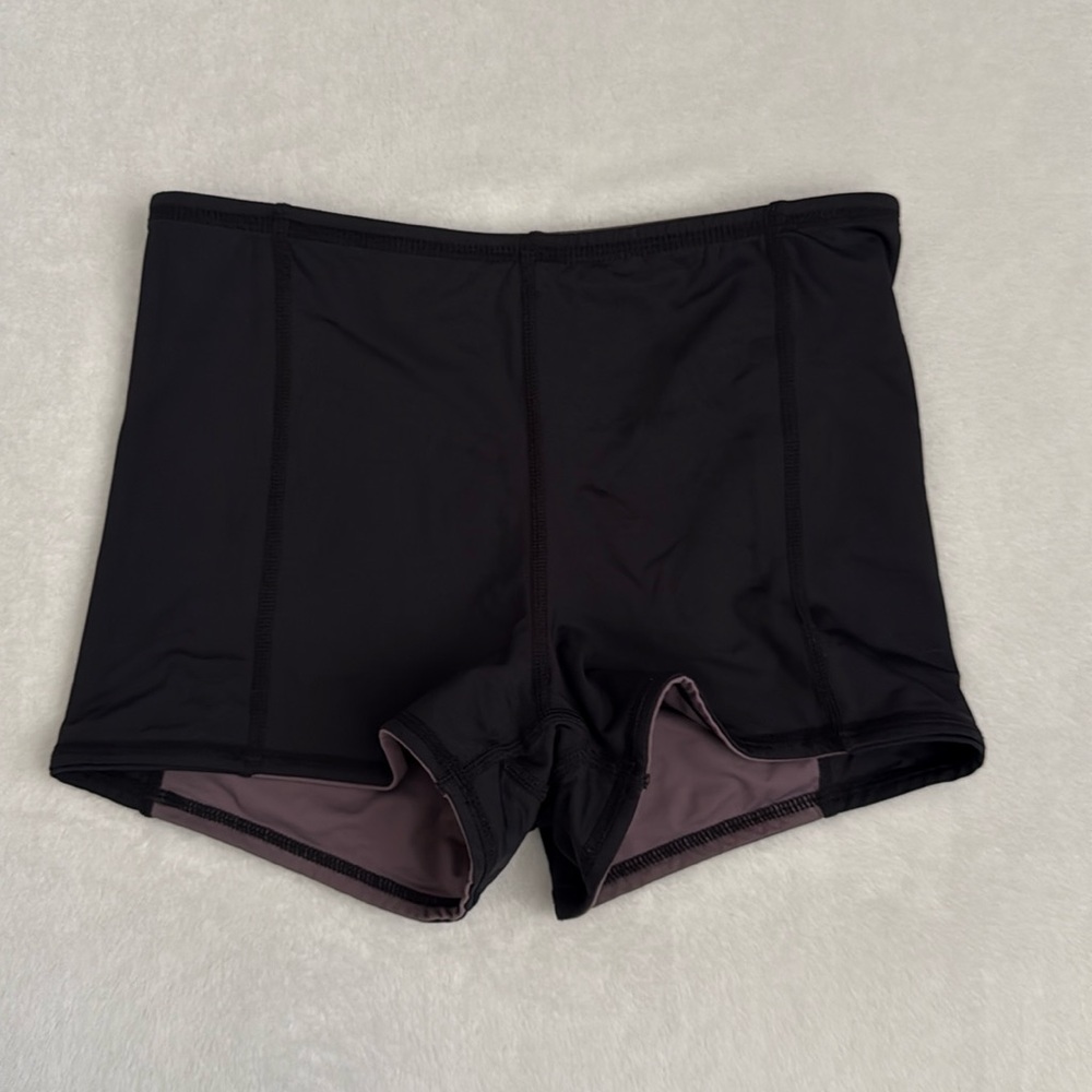 L*Space | Verona Reversible Swim Short Active Bikini Bottom Black/Purple (S)